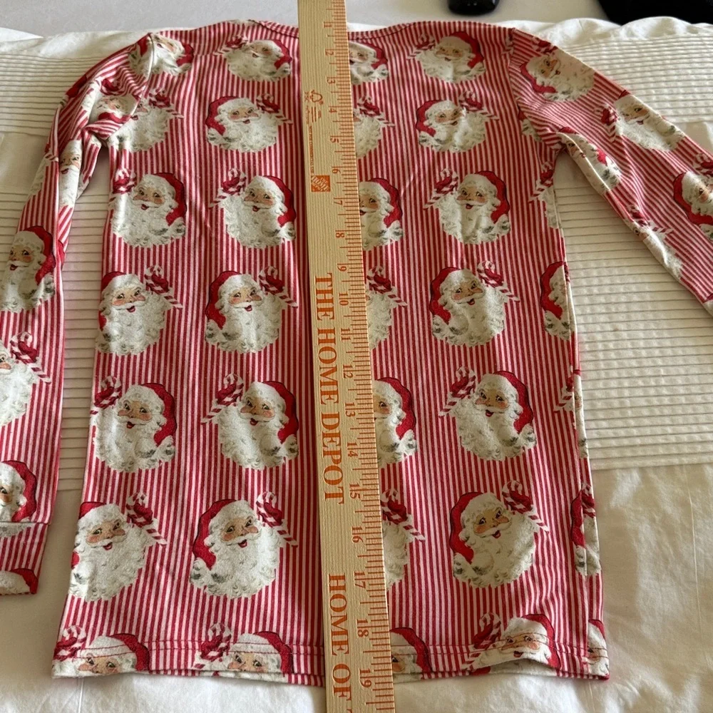 Velveteen Red Santa Kids Pajama Size 7
